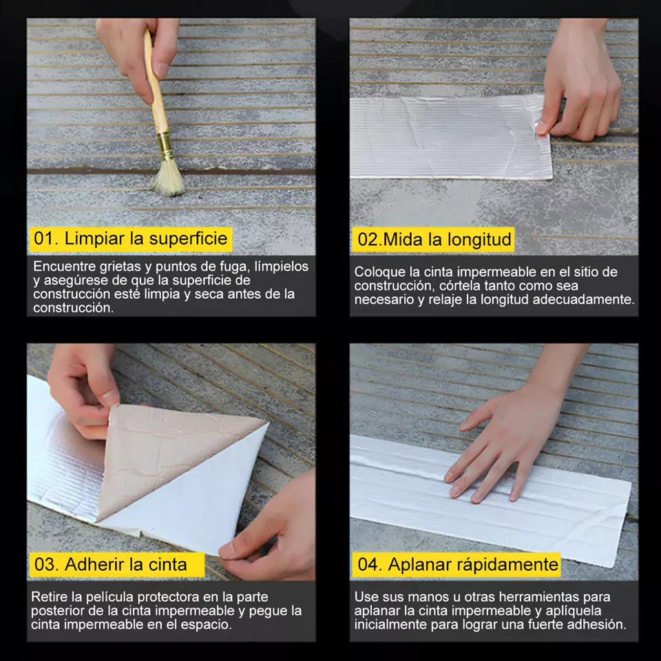 AquaFix® Cinta Impermeable Selladora. 5mts x 5cms. !Oferta especial 2X1!