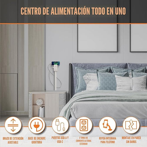EasyPlug® Accede a Enchufes sin Mover Muebles