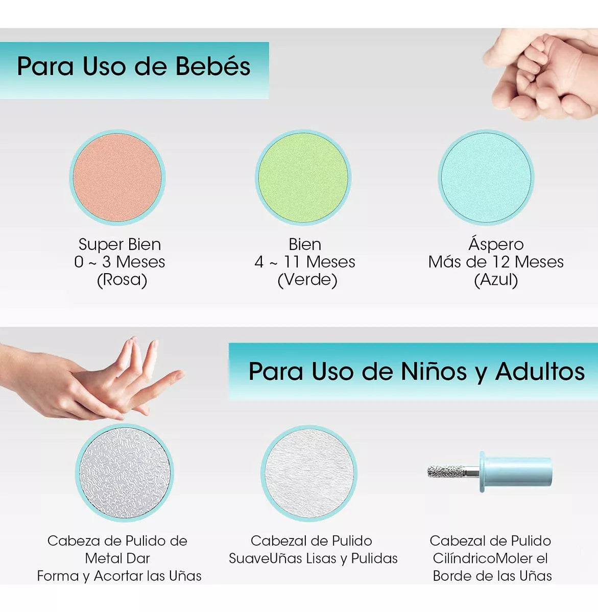 BabySoft Trim®: Manitas protegidas siempre.